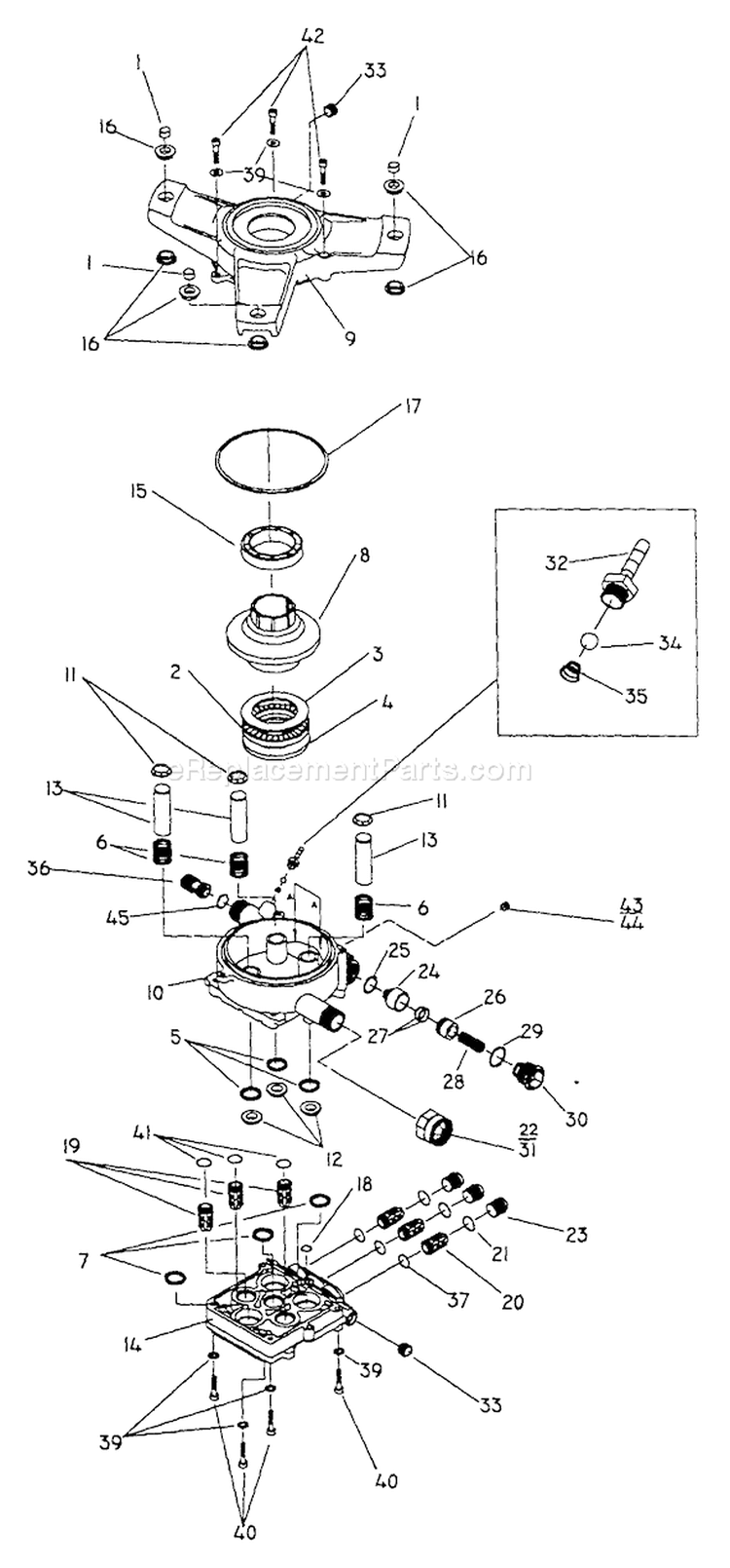 Page B Diagram and Parts List for 0790-2  Briggs and Stratton Pressure Washer